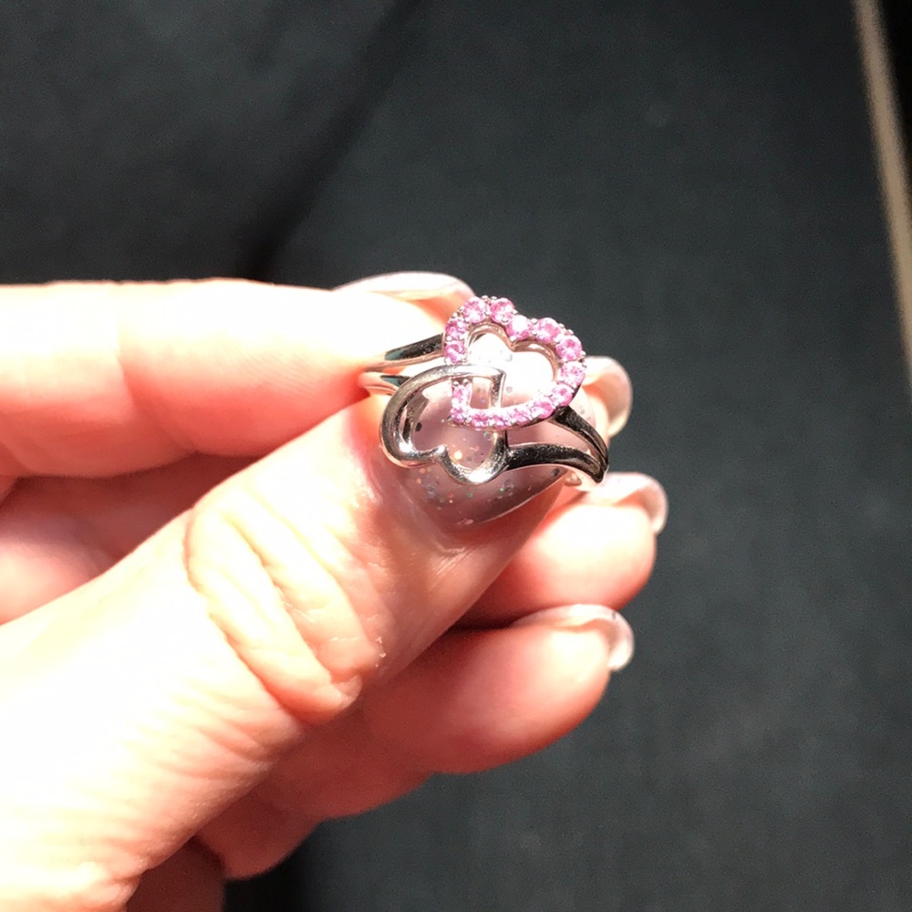 Double heart ring